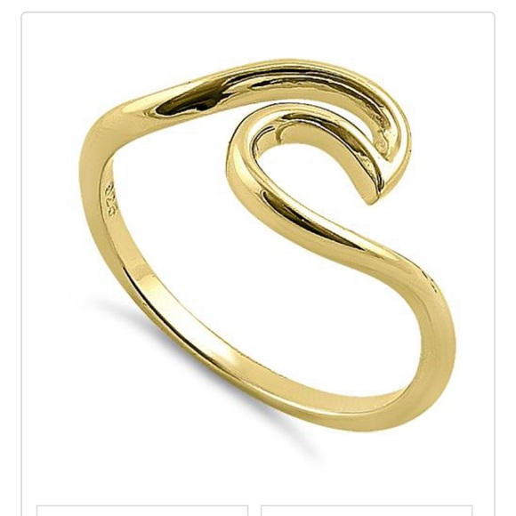 14K gold plated over 925 Sterling Silver Ring - Picture 5 of 6